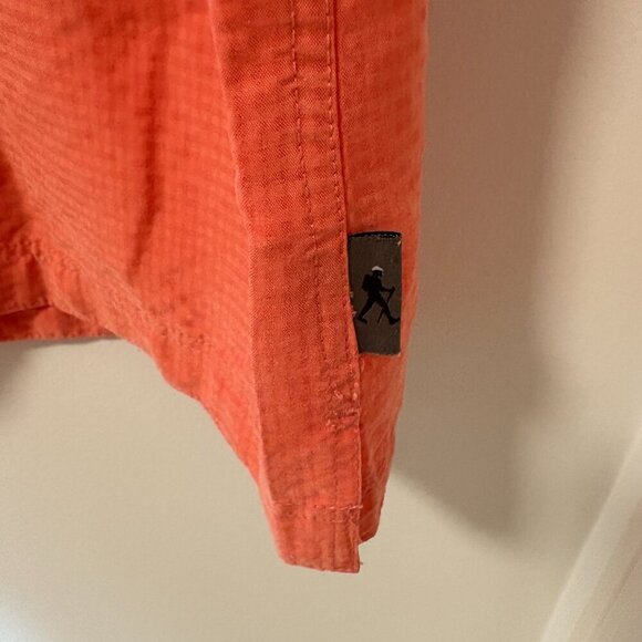 Royal Robbins button down shirt orange short sleeve size L Summer Casual - Picture 8 of 13